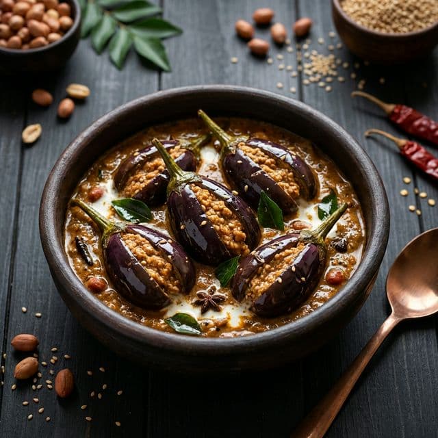 Stuffed Brinjal Curry